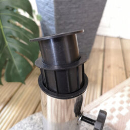 Samuel Alexander 25Kg Round Granite Garden Parasol Or Umbrella Base Weight Stainless Steel Pole - thumbnail 4