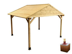 Edecks The Grande Apex Garden Gazebo - Pressure Treated Outdoor Timber Diy Kit - 3600mm X 3600mm With Bolt Down Anchors 2.1M - thumbnail 2