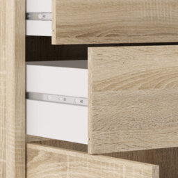 Furniture To Go Prima Bookcase 3 Shelves With 2 Drawers And 2 Doors In Oak - thumbnail 9