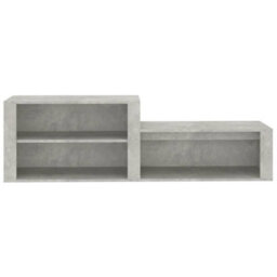 Walplus Shoe Cabinet Concrete Grey 150X35X45 Cm Engineered Wood - thumbnail 5