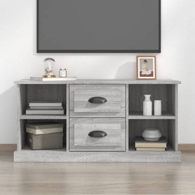 Walplus Tv Cabinet Grey Sonoma 99.5X35.5X48 Cm Engineered Wood - image 1