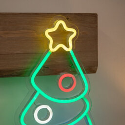 Samuel Alexander 40Cm Neon-Style Christmas Tree Light Up Decoration With Multi-Coloured Leds - thumbnail 6