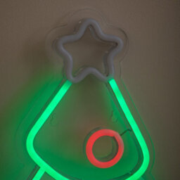 Samuel Alexander 40Cm Neon-Style Christmas Tree Light Up Decoration With Multi-Coloured Leds - thumbnail 7