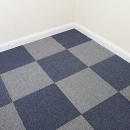 MonsterShop 40 X Carpet Tiles 10M2 Storm Blue And Platinum Grey - thumbnail 1