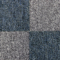 MonsterShop 40 X Carpet Tiles 10M2 Storm Blue And Platinum Grey - thumbnail 2
