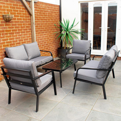 BPS Access Solutions The Camelford Aluminum 5 Piece Outdoor Furniture Set - image 1
