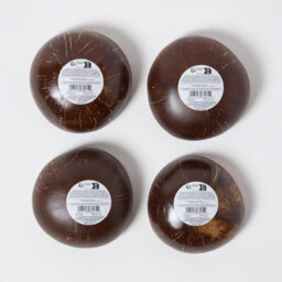 Homescapes Coconut Shell Bowls Set Of 4, Coconut & Capiz Shell - thumbnail 6