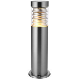 2 Pack Outdoor Ip44 Bollard Light Marine Grade Steel Lamp Post Garden Patio - thumbnail 2