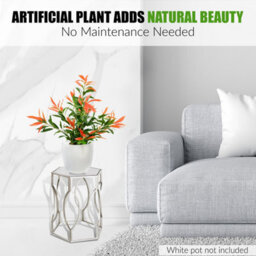 Crystals 80Cm Artificial Ficus Tree Photinia Red Robin Faux Plant In Pot - thumbnail 7