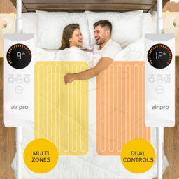 Air Pro Electric Blanket - Fully Fitted Mattress Cover With Elastic Straps - Dual Controllers - Small Double - 120X190Cm - thumbnail 7