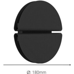 Loops 2 Pack Sleek Modern Design Black Led Wall Light For Indoor Home Illumination - thumbnail 4
