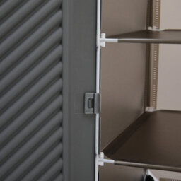 Breeins 6 Tier Double-Row Foldable Shoe Cabinet With Doors For 24 Pairs Of Shoes At The Entrance - thumbnail 5