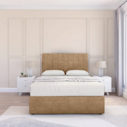 "Sloomy 5Ft Kansas Divan Bed Base Latte Dumfries ,4 Drawers & 26"" Struts Headboard - King" - thumbnail 2