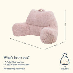 icon Fleece Reading Support Pillow - Dusk Pink - thumbnail 7