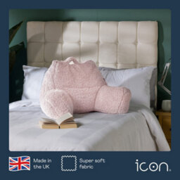 icon Fleece Reading Support Pillow - Dusk Pink - thumbnail 4