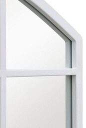 Mirroroutlet The Arcus White Framed Arched Wall Garden Mirror 90Cm X 65Cm - thumbnail 4