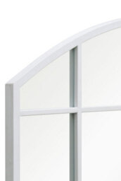 Mirroroutlet The Arcus White Framed Arched Wall Garden Mirror 90Cm X 65Cm - thumbnail 5
