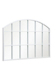 Mirroroutlet The Arcus White Framed Arched Wall Garden Mirror 90Cm X 65Cm - thumbnail 3