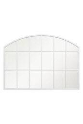 Mirroroutlet The Arcus White Framed Arched Wall Garden Mirror 90Cm X 65Cm - thumbnail 2
