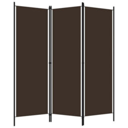 Berkfield 3-Panel Room Divider Brown 150X180 Cm - thumbnail 2