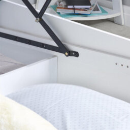Single White Ottomam Bed 3Ft Storage Bed Frame Birlea Phoenix 90Cm - thumbnail 6