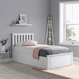 Single White Ottomam Bed 3Ft Storage Bed Frame Birlea Phoenix 90Cm - thumbnail 8