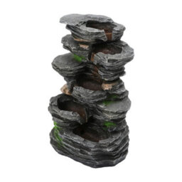 Thehotsale Water Feature Self Containing Feature Fountain Rockery Decoration With Led Light For Garden - thumbnail 5