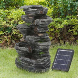 Thehotsale Water Feature Self Containing Feature Fountain Rockery Decoration With Led Light For Garden - thumbnail 2