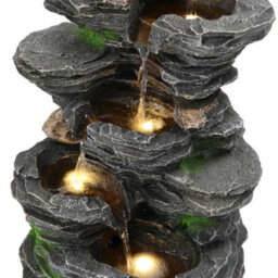 Thehotsale Water Feature Self Containing Feature Fountain Rockery Decoration With Led Light For Garden - thumbnail 6