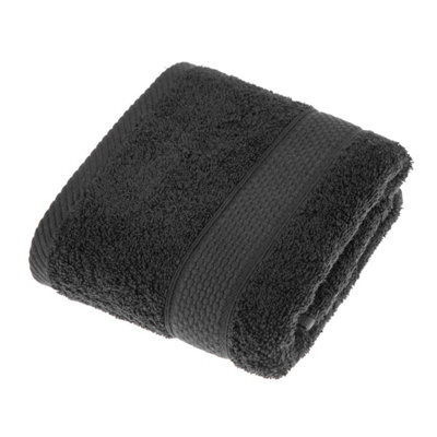 Homescapes Turkish Cotton Black Hand Towel