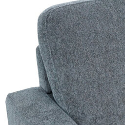 Aspire Pad Compact Sofa With Reversible Chaise, Charcoal - thumbnail 6