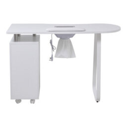Living And Home White 2 Drawers Nail Desk Manicure Table With Dust Collector,120Cm W - thumbnail 5