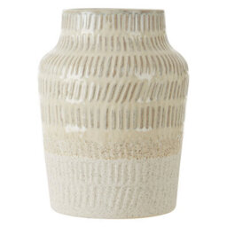 Orsina Modern Ceramic Vase For Home Decor, Embossed Design Flower Vase For Contemporary Spaces, Modern Small Vase - thumbnail 1