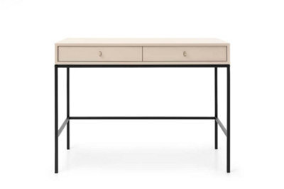 Arte Elegant Mono Desk H780mm W1040mm D500mm In Beige - Stylish Workspace Solution - image 1