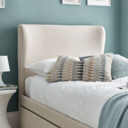 Una Warm Stone Fabric Guest Bed With Trundle - 3Ft Single - thumbnail 5