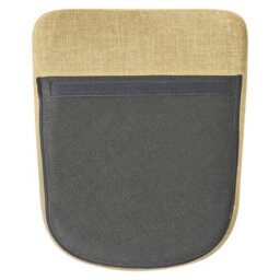Beliani Modern Rocking Chair In Durable Yellow Fabric With Metal Legs, Rubberwood Frame, W48 X D92 X H116Cm - thumbnail 7