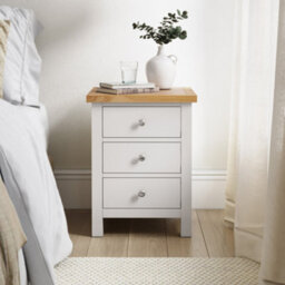 Farro Xl White Bedside Table Fully Assembled - By Roseland Furniture - thumbnail 2