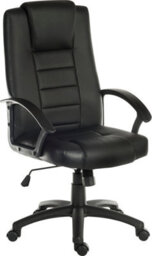 Teknik Executive Chair In Stylish Bonded Leather, With Gas Lift Seat Height Adjustment And Recline Function.