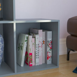 Lassic Vida Designs Durham Grey 10 Cube Staircase Storage Unit Bookcase Organiser - thumbnail 6