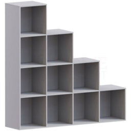 Lassic Vida Designs Durham Grey 10 Cube Staircase Storage Unit Bookcase Organiser - thumbnail 7