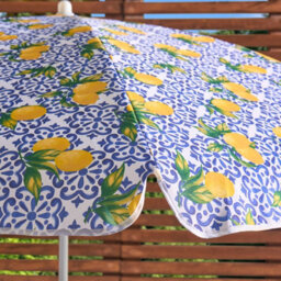 OHS Parasol Umbrella Garden Outdoor Canopy Patio Sun Shade Beach, Blue Tiles - 1.8M - thumbnail 2