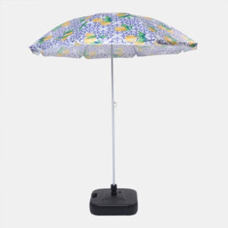 OHS Parasol Umbrella Garden Outdoor Canopy Patio Sun Shade Beach, Blue Tiles - 1.8M - thumbnail 1