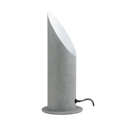 Valuelights Cement Stone Effect Metal Table/floor Standing Uplighter Wall Wash Lamp - Bulb Included 6500K Cool White