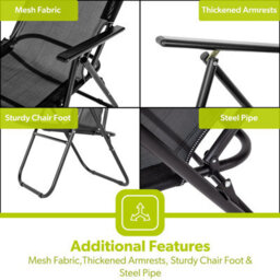 Royalford Folding Camping Chairs For Portable Folding Garden Chairs Outdoors - thumbnail 5