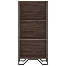 Berkfield Modern Bookcase Brown Oak 50X31X106 Cm Engineered Wood - thumbnail 4