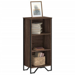 Berkfield Modern Bookcase Brown Oak 50X31X106 Cm Engineered Wood - thumbnail 2