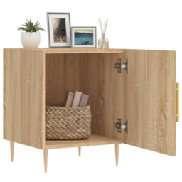 Berkfield Bedside Cabinets 2 Pcs Sonoma Oak 40X40X50 Cm Engineered Wood - thumbnail 3