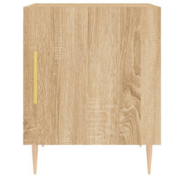 Berkfield Bedside Cabinets 2 Pcs Sonoma Oak 40X40X50 Cm Engineered Wood - thumbnail 6