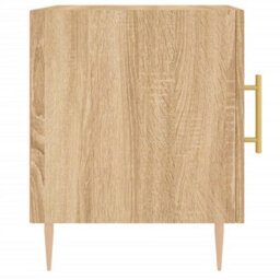 Berkfield Bedside Cabinets 2 Pcs Sonoma Oak 40X40X50 Cm Engineered Wood - thumbnail 7