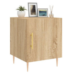 Berkfield Bedside Cabinets 2 Pcs Sonoma Oak 40X40X50 Cm Engineered Wood - thumbnail 4